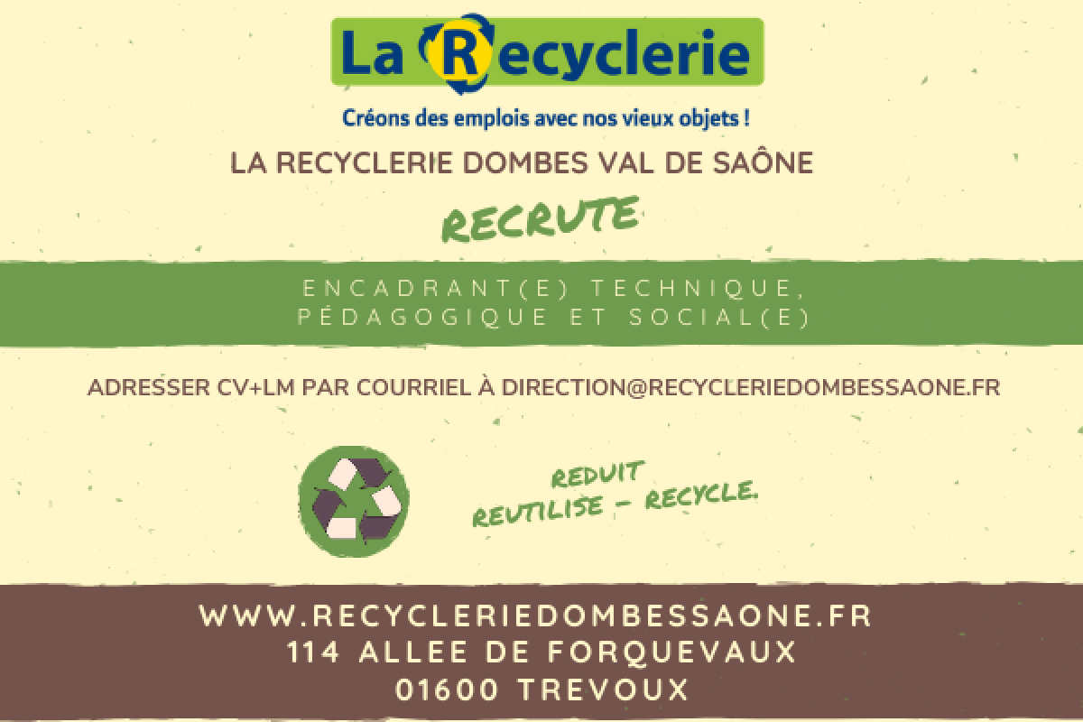 Le recyclerie recrute site Dombinnov 28 05